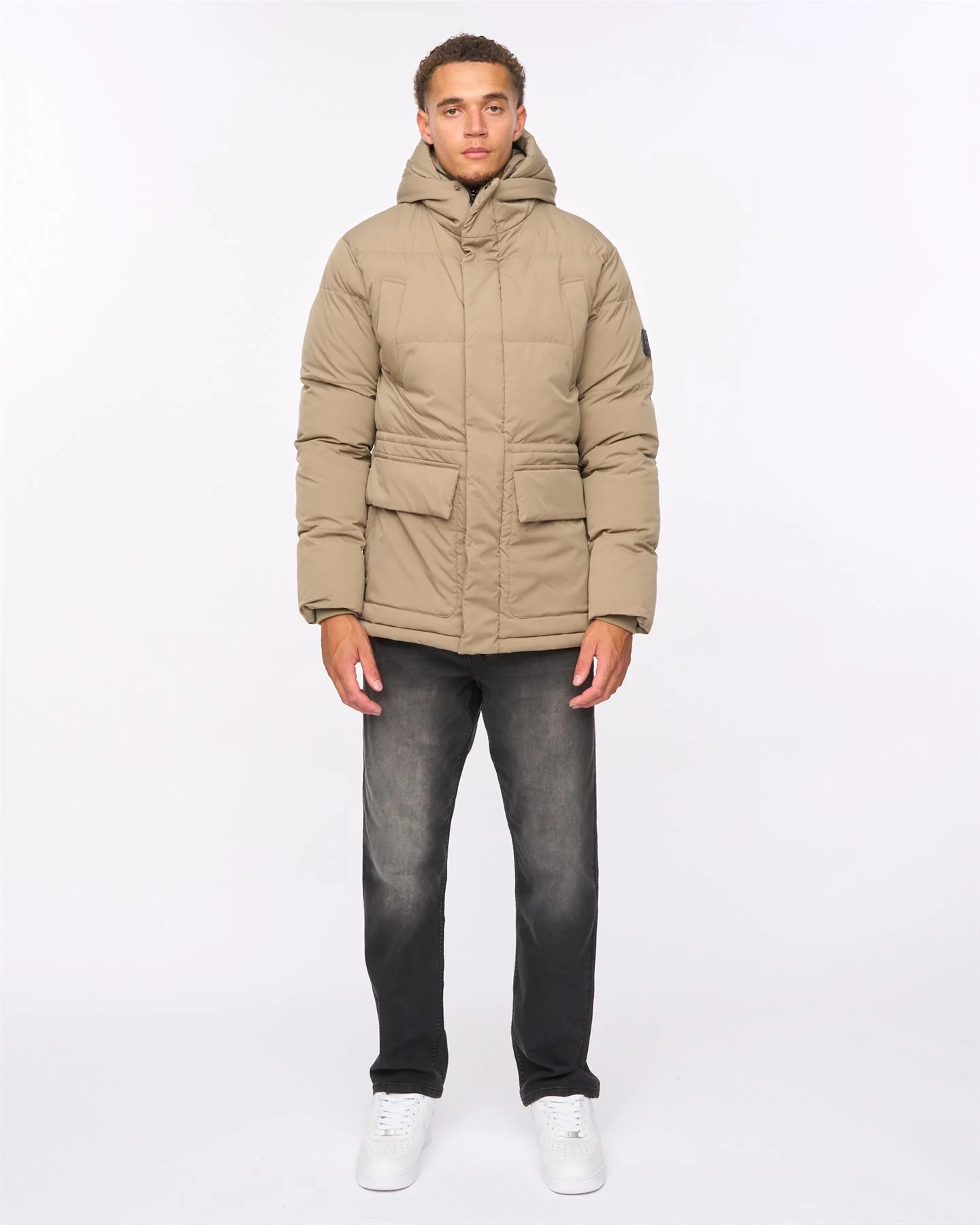 Fletchley Puffer Jacket Beige - Image 3