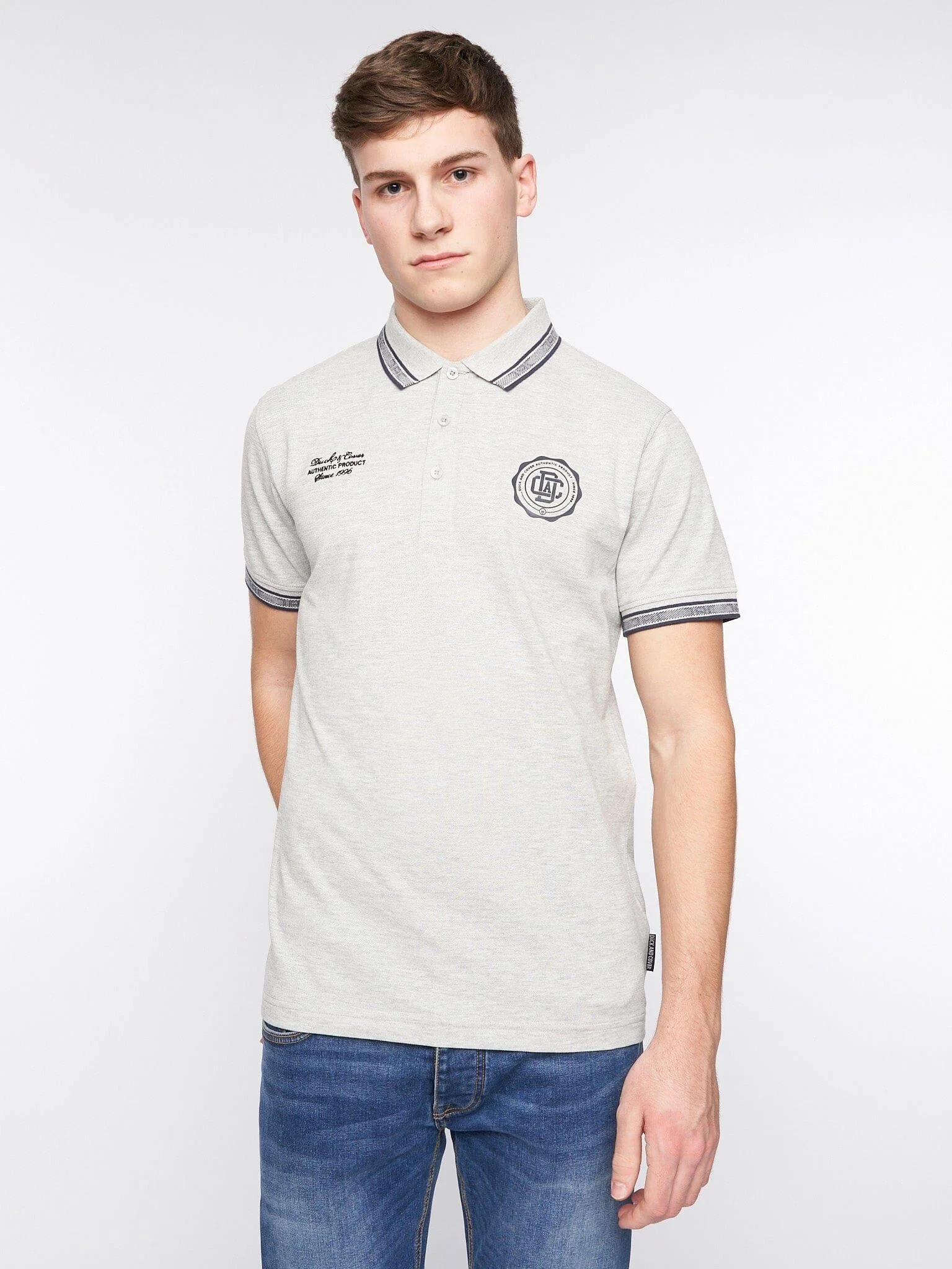 Keyaan Polo Grey Marl - Image 4