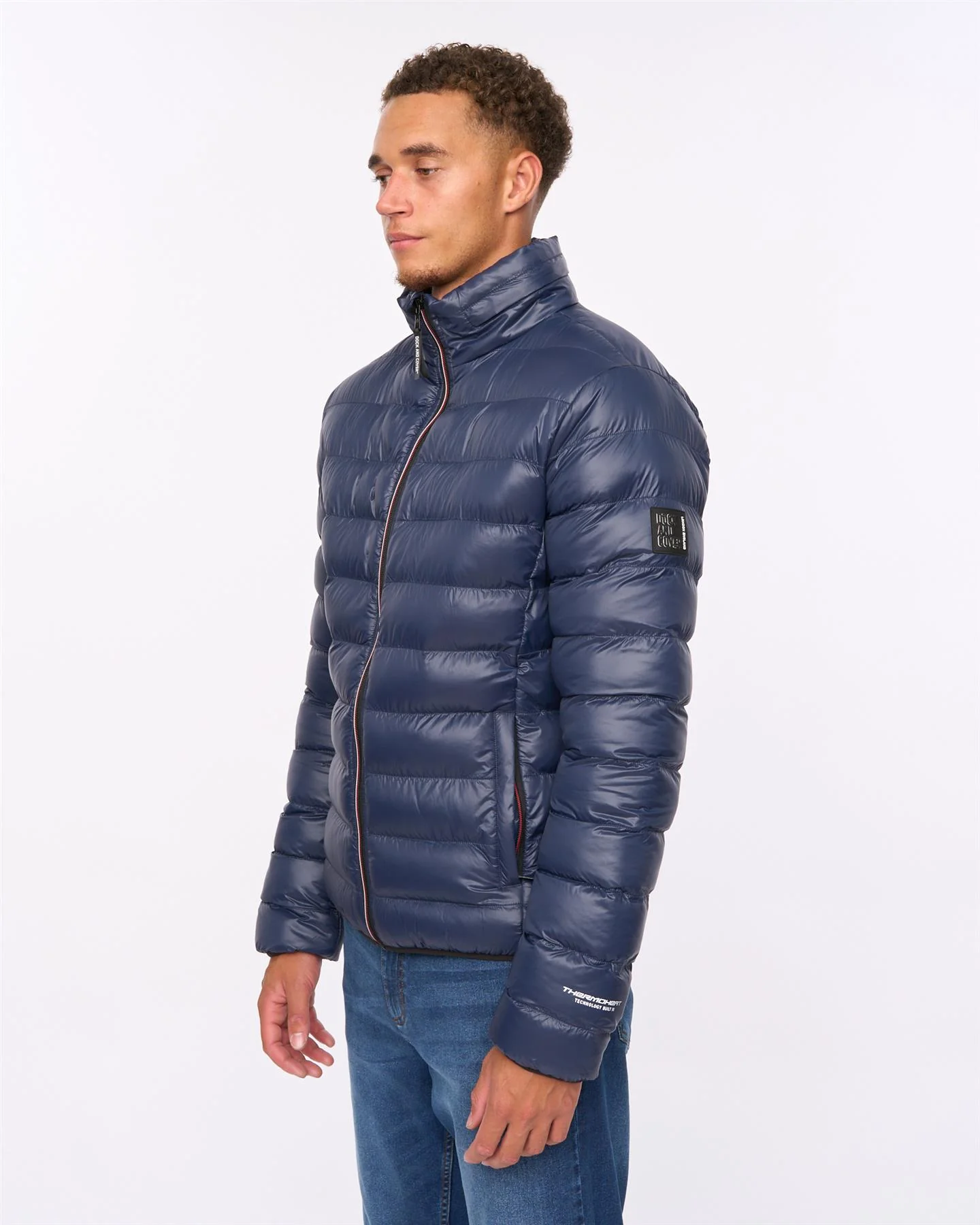 Shemmy Two Quilted Jacket Navy - Image 3