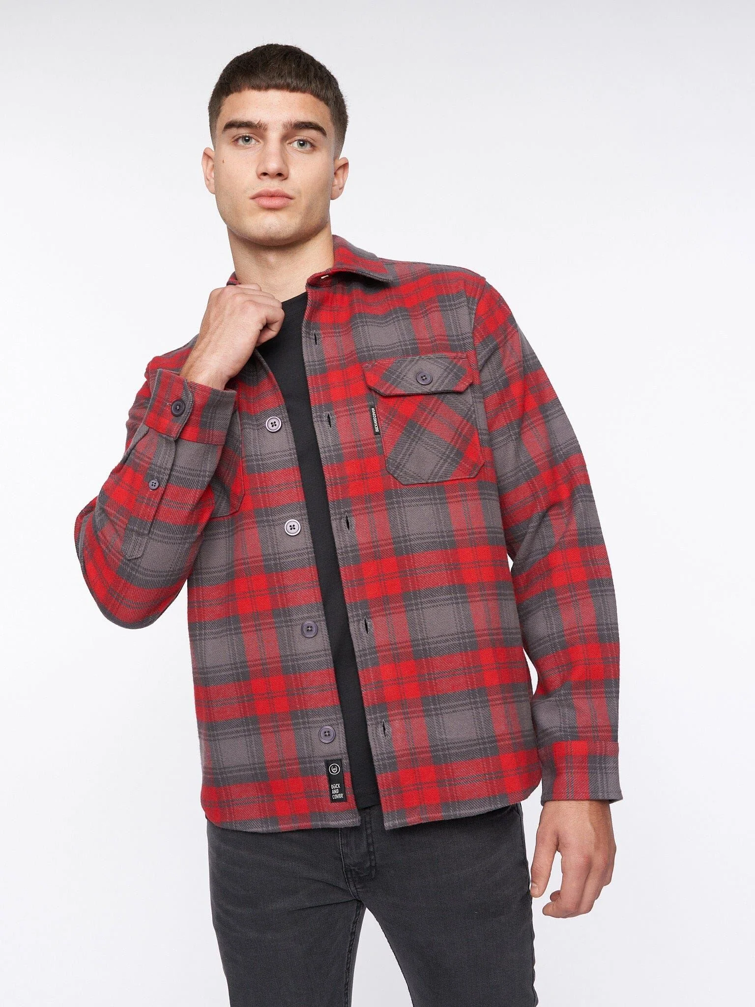 Willington Overshirt Red Check - Image 3